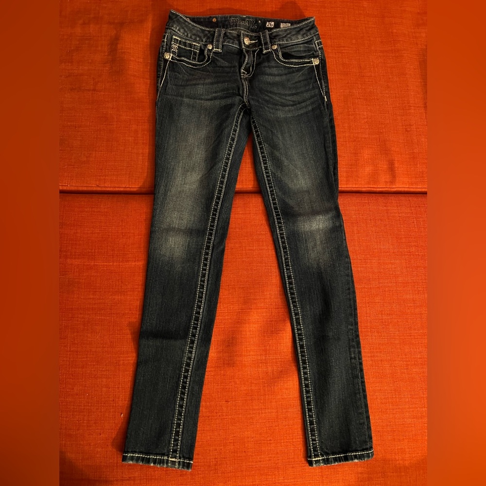 Miss Me Denim Mid-Rise Skinny Jeans 26